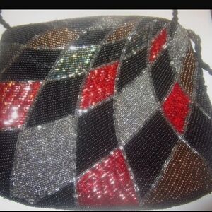Elegant Multicolor Beaded Women's Bag